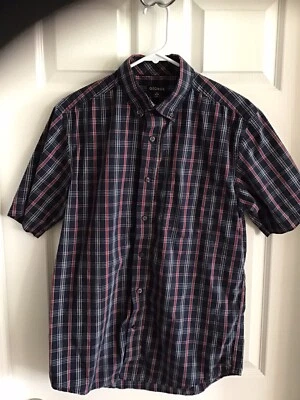 Camisa George Para Hombre Botón Frontal Manga Corta Cuadros Talla Pequeña 34-36 Foto 1 de 4