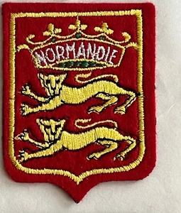 ECUSSON - BRODE EMBROIDERED PATCH VILLE VILLAGE BLASON NORMANDIE - Imagen 1 de 1