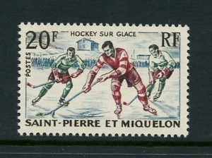 U406 St. Pierre & Miquelon 1959 sports hockey 1v. MNH - Picture 1 of 1