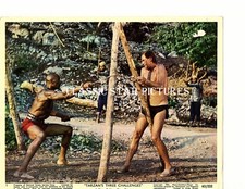 R1173 Jock Mahoney Woody Strode Tarzan's Three Challenges 1963 color lobby card