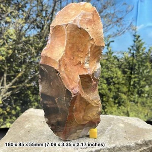 Hacha de sílex de la edad de piedra fósil prehistórica - Níger, 5300 aC - vendedor genuino del Reino Unido - Imagen 1 de 1