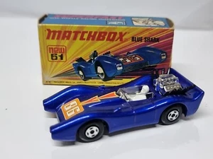 MATCHBOX LESNEY SUPERFAST No 61 BLUE SHARK IN Vgc - Picture 1 of 15