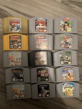 Nintendo 64 N64 Game Lot- Mario Kart Smash Pokémon Donkey Kong- UNTESTED READ