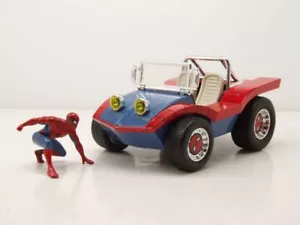 Silla de Paseo Azul Rojo Con Spiderman Figura Coche a Escala 1:24 Jada Toys - Imagen 1 de 9