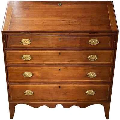 Recepción Federal Country Hepplewhite Cherry Standing Fall con compartimentos Foto 1 de 4