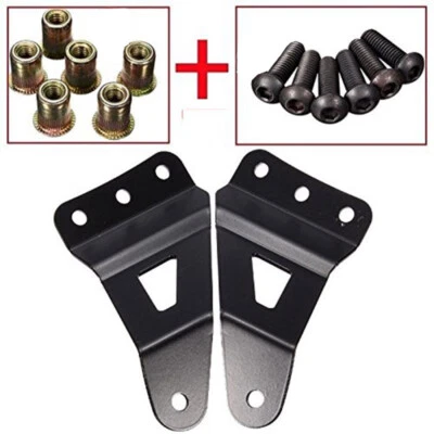 2 X Soporte de tira de luz LED de techo de acero Soporte de montaje firme para automóvil todoterreno Foto 1 de 4