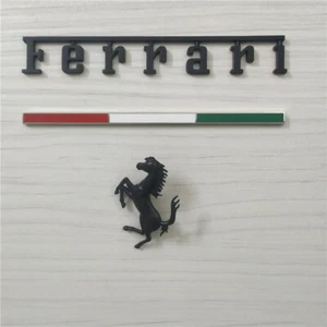 For Ferrari 296GTB Italy badge&Rear Horse Badge Script Brand New - Picture 1 of 7