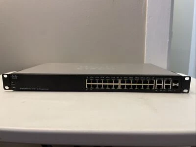 Cisco SF300-24PP-K9 24-Port 10/100 PoE+ Managed Switch - Image 1 of 4