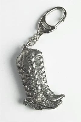 BLACK COUNTRY METAL WORKS Massive Zinn Cowboystiefel Schlüsselanhänger oder Schlüsselring