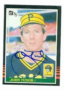 John Tudor autographed baseball card (Pittsburgh Pirates) 1985 Donruss #235 - Image 1 of 1