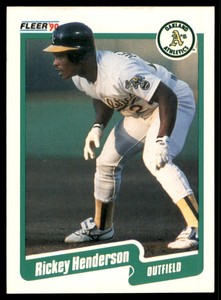 1990 Fleer Rickey Henderson Oakland Athletics #10