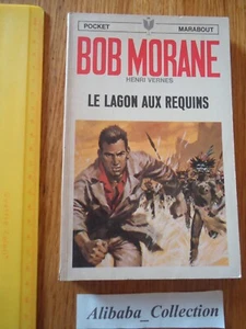 LIVRE POCHE ** BOB MORANE 52 LAGON AUX REQUINS HENRI VERNES MARABOUT POCKET BD - Picture 1 of 3