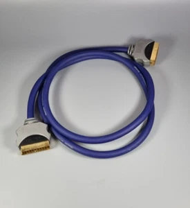 Vivanco Scart Cable Gold Plated - 1.4m - TV Video Audio Gaming - Heavy Duty - Picture 1 of 15