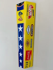 WOW!Curved SNAKE RACE CAR DRAG RACING Yellow Feather DRAGSTER Don Prudhomme - Picture 1 of 7