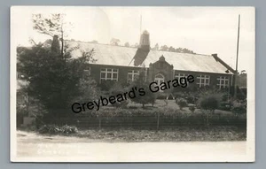 RPPC High School Building CAMBRIA CA California Real Photo Postcard - Picture 1 of 2