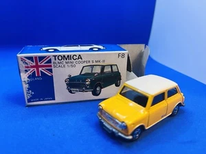 Tomica Made In Japan Blue Box F8-2-1 Blmc Mini Cooper S Mk-Iii Yellow - Bild 1 von 5