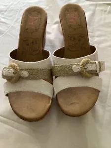 Jellypop white eyelet sandals size 10 - Picture 1 of 3