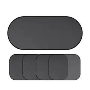 5PCS Car Side Rear Window Screen Sun Shade Mesh Cover Windshield Sunshade Visor - Foto 1 di 6
