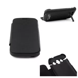 3200MAH BACKUP BATTERY CHARGER EXTENDED POWER CASE COVER BLACK GALAXY S3 - Picture 1 of 1