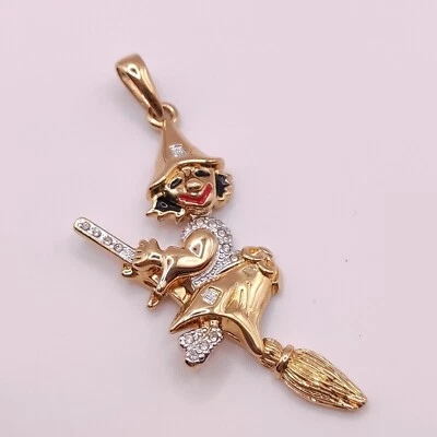 ⭐ Pierre Lang Anhänger Charm Halskette Kette Gold Collier Perle Stein 204 ⭐ - Bild 1 von 3