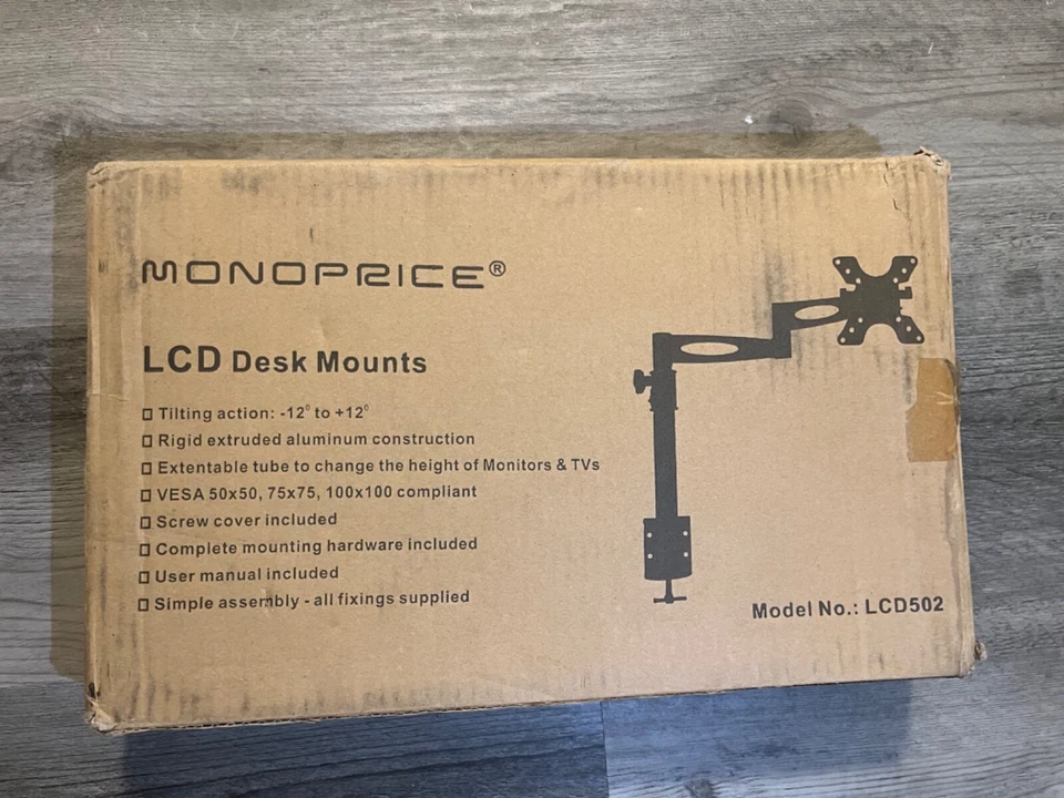 NUEVO Montajes de Escritorio Inclinables Ajustables Monoprice LCD-502 Foto 1 de 1
