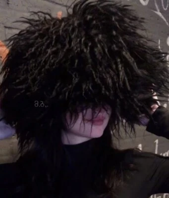 Black Genuine Handmade Goat Papakha hat Caucasus Mountain man Army,Wool Georgian - Image 1 of 4