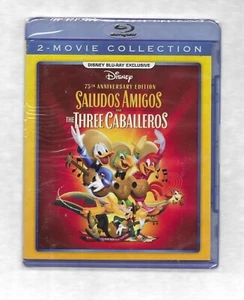 SALUDOS AMIGOS / THREE CABALLEROS (Disney Blu-ray Exclusive, 1942-44) NEW OOP - Foto 1 di 1