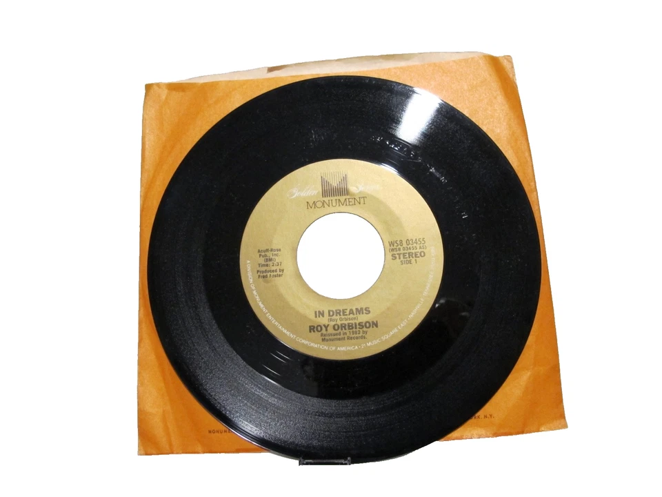 45 RECORD - ROY ORBISON - IN DREAMS - Image 1 of 1