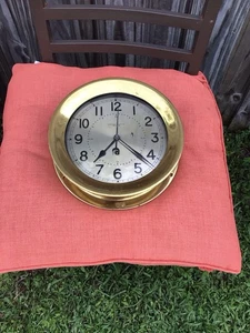 Vintage Chelsea Boat Clock 10 Inches Works  - Picture 1 of 9
