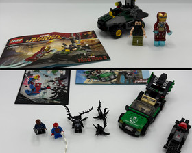 LEGO 76004 76008 Marvel Super Heroes Spider-Man Iron Man- 100% Complete Minifigs