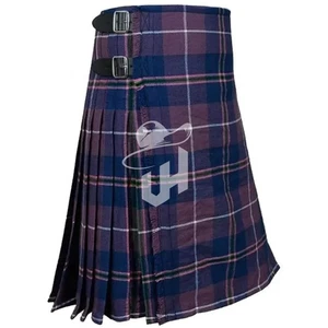 Herren 8 Yard Glencoe Tartan Kilt traditionelle handgefertigte maßgeschneiderte Highland Wear - Bild 1 von 3