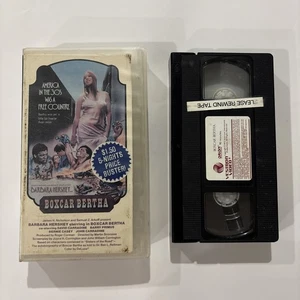 BOXCAR BERTHA 1972 VHS 1983 Vestron Action Barbara Hershey Scorsese PLAY TESTED - Foto 1 di 20
