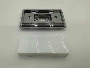 1984-87 CHEVROLET GMC C10 C20 CHROME DOME LIGHT BASE AND WHITE LENS NEW - Picture 1 of 7