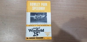 VIERNES 10 DE FEBRERO 1978 SPEEDWAY PROGRAMA OFICIAL ROWLEY PARK NÚMERO 15 - Imagen 1 de 19