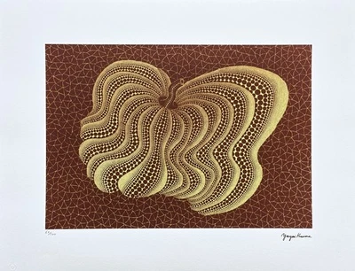 YAYOI KUSAMA - Dancing pumpkin - signed, numbered edition 67/500, 65x50 cm - Image 1 of 4