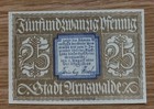 Stadt Arnswalde, 25 Pfennig, Notgeld 