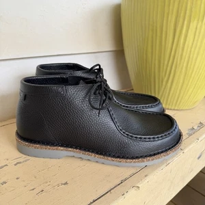 Birkenstock Delano Chukka Stiefel Schwarz Pebbled Leder Größe EU 42 US Herren 9 Neu - Bild 1 von 14