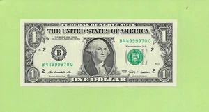 2009..UNCIRC $1 B 4499 9970 G .... 2009 $1 B-G 44 & 9999 - Picture 1 of 2