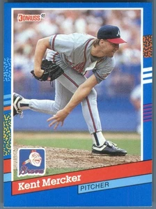 Donruss Atlanta Braves 1991 Kent Mercker #299b - Imagen 1 de 2