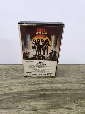 KISS "LOVE GUN" Cassette Tape 1977 Casablanca Records (Gene,Paul,Ace, & Peter) - Image 1 of 4