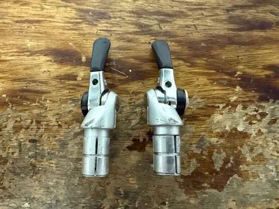 Shimano Dura Ace Bar End Shifter 10s SL-BS78 10 Speed Set Barcon Vintage - Image 1 of 4