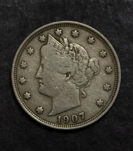 Lote fino de níquel Liberty "V" 1907 F 957 - Imagen 1 de 2