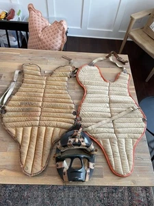 Máscara de receptor de resina MacGregor de colección equipo de béisbol + almohadilla para el pecho Rawlings - Imagen 1 de 19