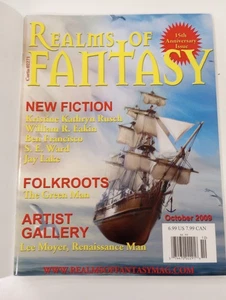 Realms of Fantasy Magazine October 2009 15th Anniversary Issue In Mailer - Foto 1 di 4