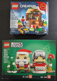 🎅 LEGO 40274 SANTA & Mrs. Claus & LEGO 40106 Elves TOY WORKSHOP NEW SEALED 🎅