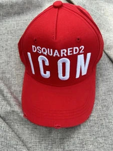 Dsquared2 ICON Gorra Roja Nueva con Etiquetas - Imagen 1 de 4