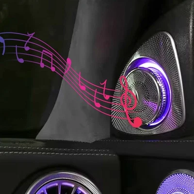 Juego de tweeter de altavoz giratorio 3D para Mercedes Benz W213 Clase E E300 E63 64 colores Foto 1 de 4