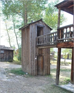 wall art prints 8 x 10 Photography Old West Double-Decker Outhouse Photo Print - Picture 1 of 2
