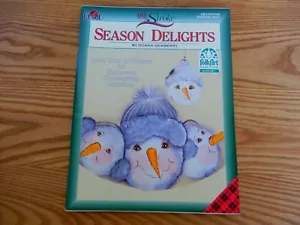 Donna Dewberry’s One Stroke Season Delights Workbook By Plaid w/ patterns - Picture 1 of 8