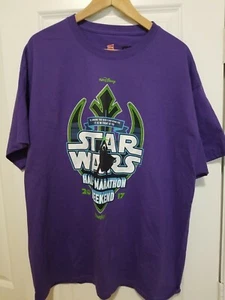 2017 STAR WARS Half Marathon Weekend Purple Disneyland Resort T-Shirt XLarge NEW - Picture 1 of 4